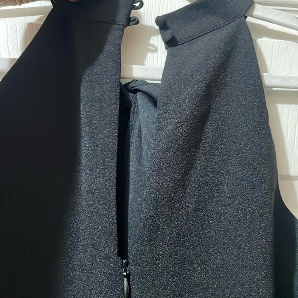 Julia Jordan Halter Wide Leg Cocktail‎ Jumpsuit Black New Large - Picture 5 of 7
